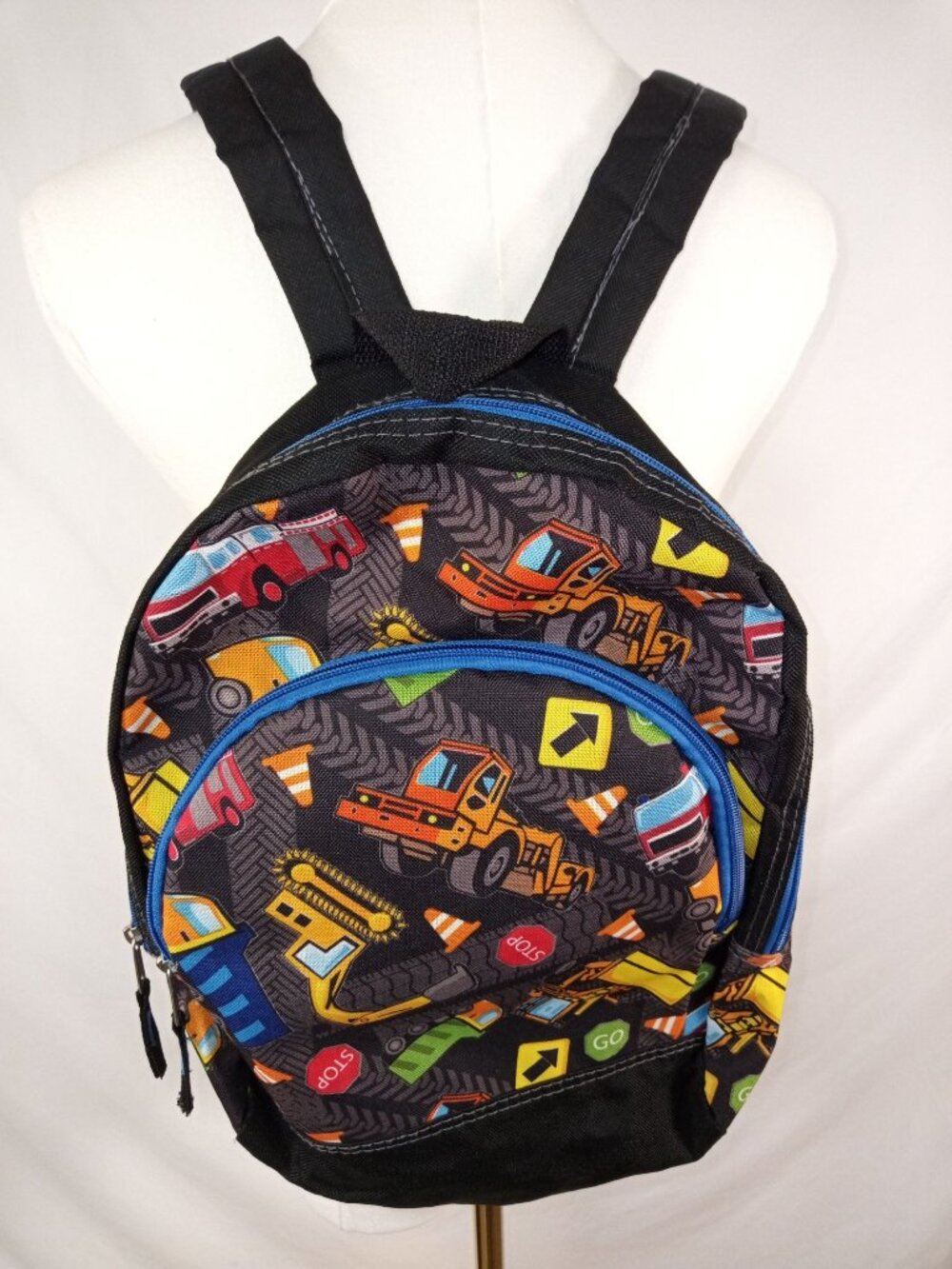 Kid's Boys/Girls Black Blue Gray Backpack
